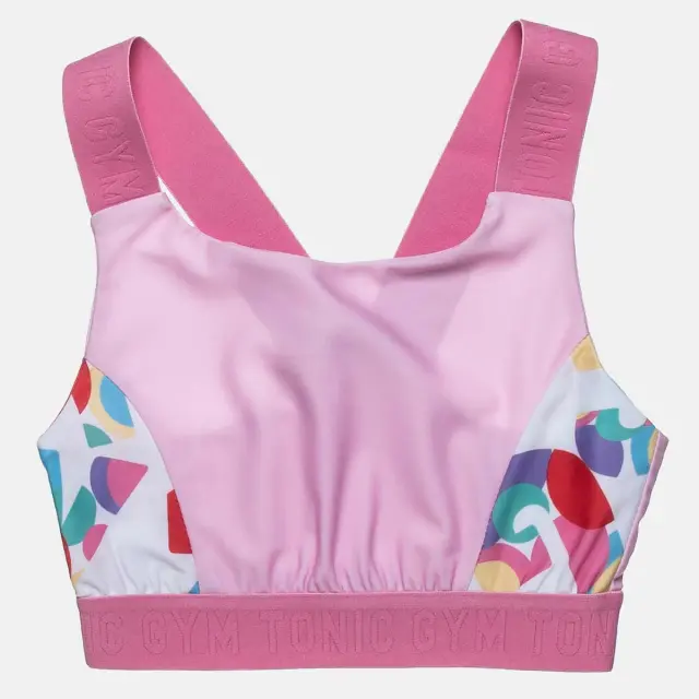 Σετ Gym Tonic με crop top χιαστή πλάτη 2