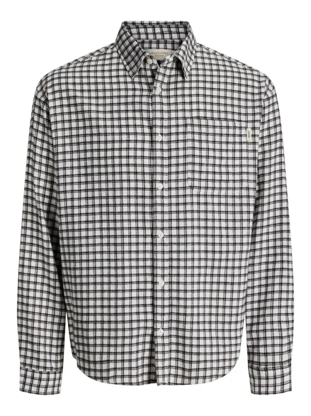 JORFREDERIKSBERG FLANNEL SHIRT L/S - Antique White