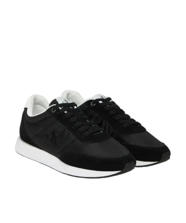 Calvin Klein - Γυναικεία Sneakers Retro Runner Lace Up Nylon Mgn YW0YW01990-0GM Μαύρο 2