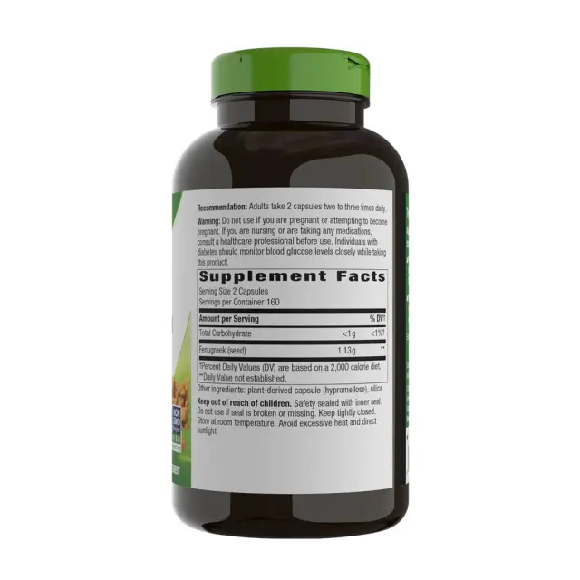 Nature's Way Fenugreek Seed 320 Capsules 2