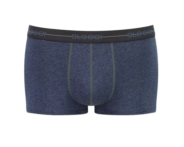 Sloggi Men Μποξεράκια Start Hipster Συνδυασμός Μπλε Ραφ Denim 2-Pack