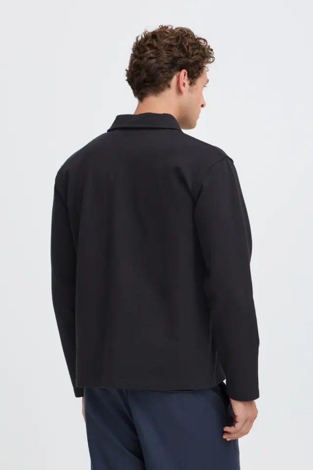 Casual Friday RAMON Φούτερ με Κουμπιά – Black - XXL 2