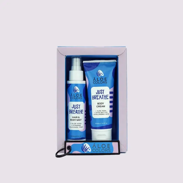ALOE+ COLORS Promo Just Breathe με Hair & Body Mist 100ml & Body Cream 100ml 2