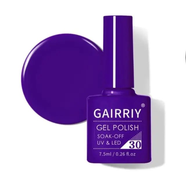 Ημιμόνιμο επαγγελματικό βερνίκι GAIRRIY 7.5ML - 0.26FL.OZ 30