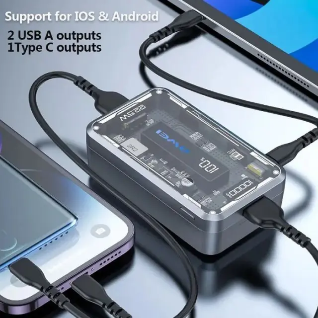 Powerbank - P111K - 10.000mah - 22.5W - AWEI - 006866 2
