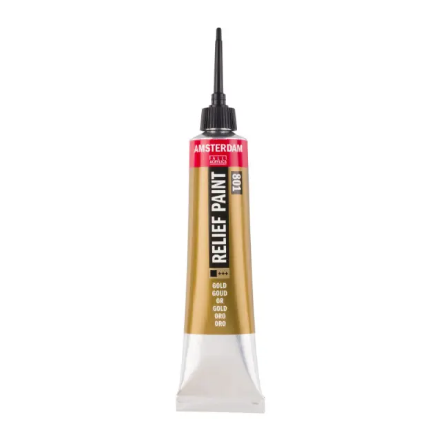 Talens Amsterdam Περίγραμμα, 801 Gold - 20ml 2