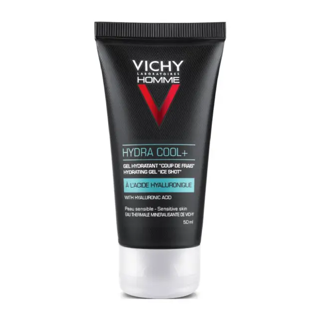 Vichy Homme Hydra Cool+ 48ωρο Ανδρικό Gel Προσώπου για Ενυδάτωση με Υαλουρονικό Οξύ 50ml 2