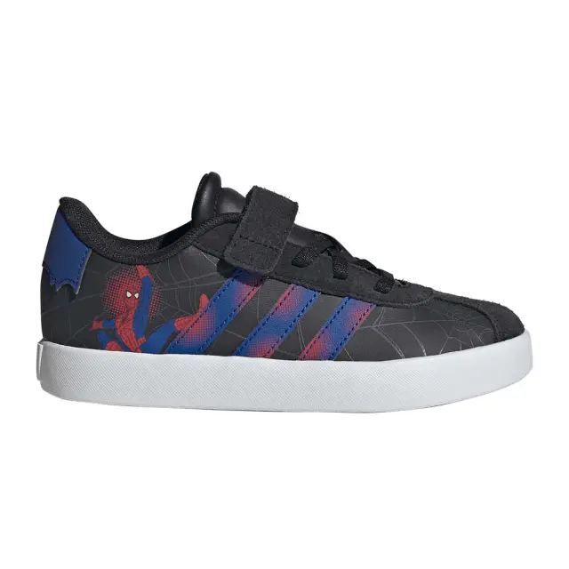 adidas Sportswear Boy's Vl Court Marvel Spider-Man Hulk Elastic Laces C Μαύρο KI9173 (adidas Sportswear)