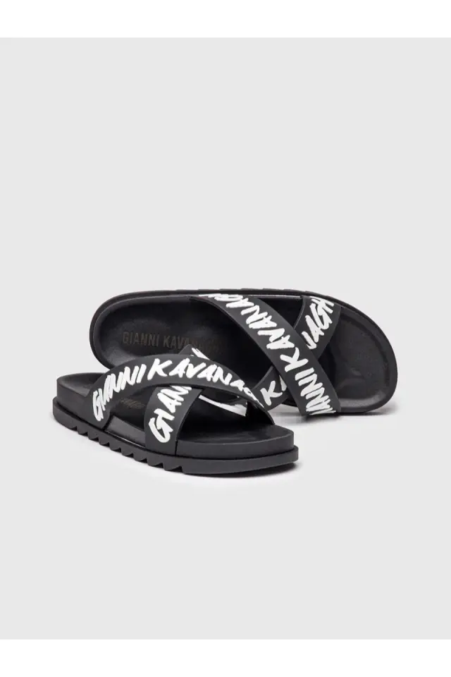 Gianni Kavanagh Ανδρικές REBEL Παντόφλες – Black - 40 2