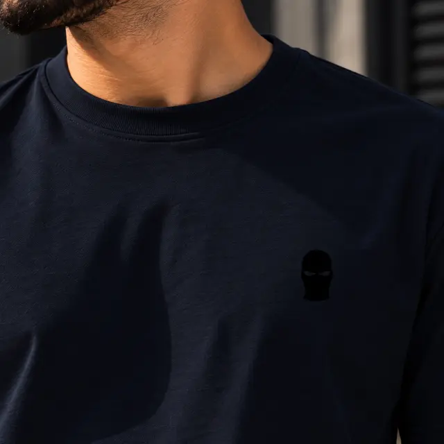 Ghetto T-Shirt Dark Navy – Black Mask 3