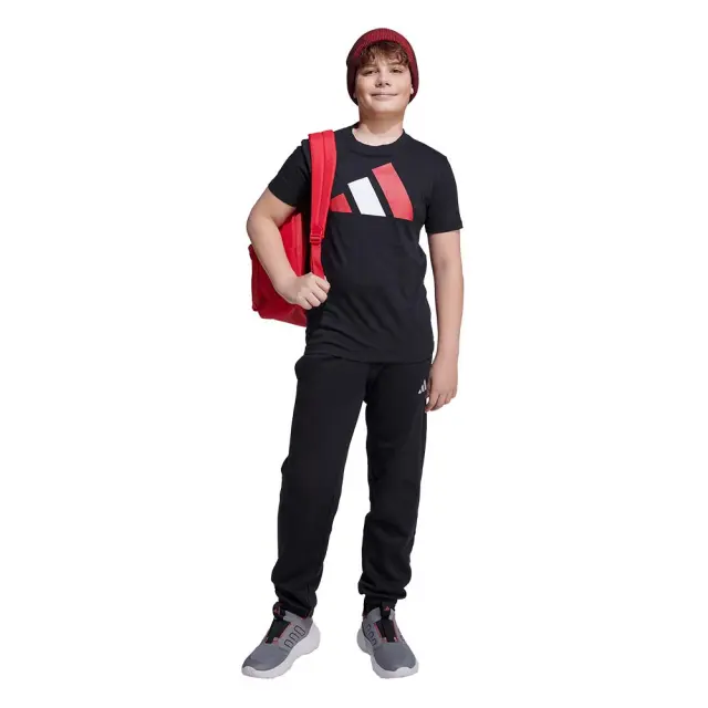 adidas Sportswear Boy's Big Logo 160 Tee Μαύρο - Κόκκινο JY0297 (adidas Sportswear) 3