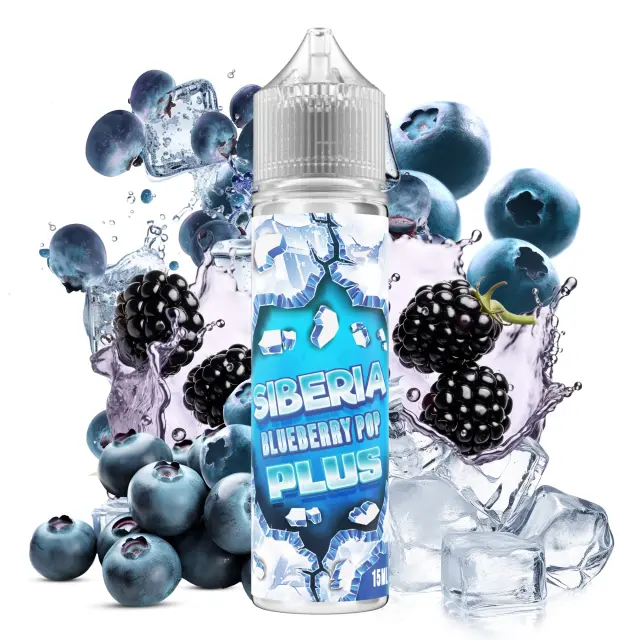 Blueberry Pop Plus 15ml (60ml) - Siberia Flavorshots