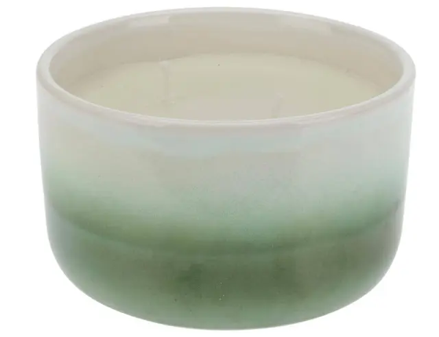 Αρωματικό Κερί Pepper CC5072110 Σε κεραμικό δοχείο 12 x 7 cm, πράσινο, σε άρωμα white rose jasmine. CC5072110 2