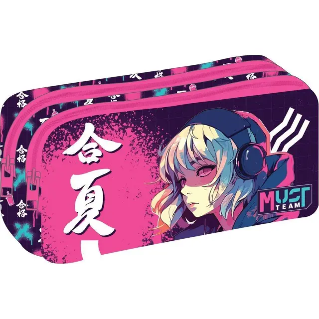 Κασετίνα Βαρελάκι Must Anime 2 Θήκες / 586845 (Must)