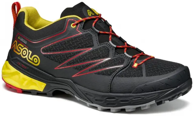 Softrock Mm Black Black Yellow Παπούτσι Πεζοπορίας Asolo - A40050-B050 - 43 2/3
