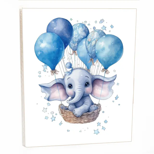 Άλμπουμ pocket με θήκες για 40 φωτογραφίες 15Χ21 blue elephant 02