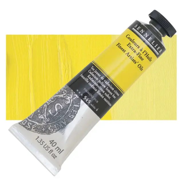 Sennelier Λάδι Finest Artists Oil 545 Cadmium Yellow Lemon Hue - 40ml