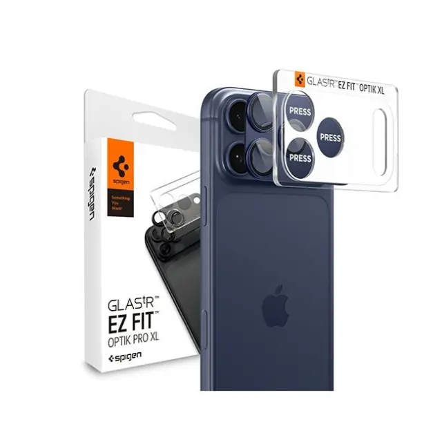 Spigen Camera Protector Optik Pro XL GLAS.TR EZ Fit Apple iPhone 17 Pro Blue
