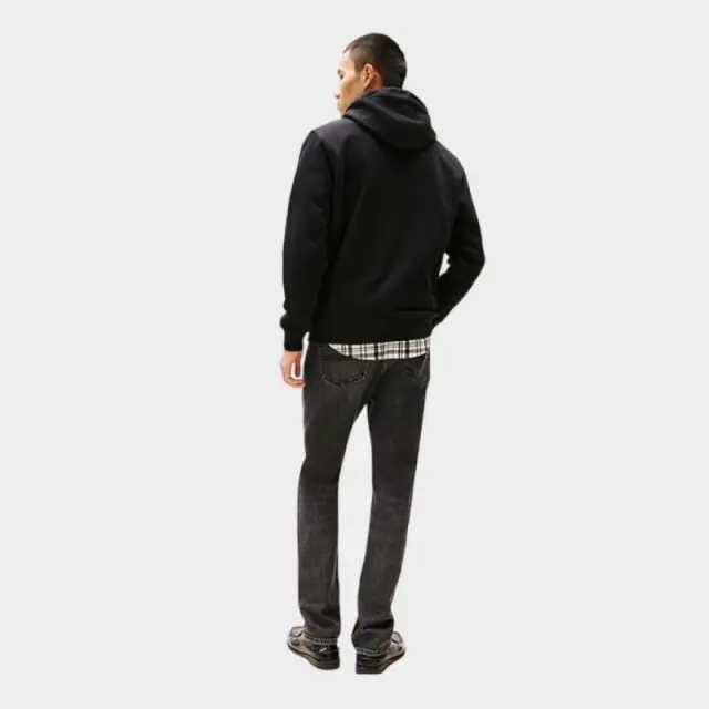 Tommy Hilfiger - Ανδρικό Φούτερ Badge Fleece Drawstring Regular Fit DM0DM23606-BDS Μαύρο - 3XL 2
