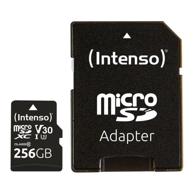 INTENSO microSDXC Card 256GB Class 10 UHS-I Professional with Adapter (3433492) (INTE3433492)