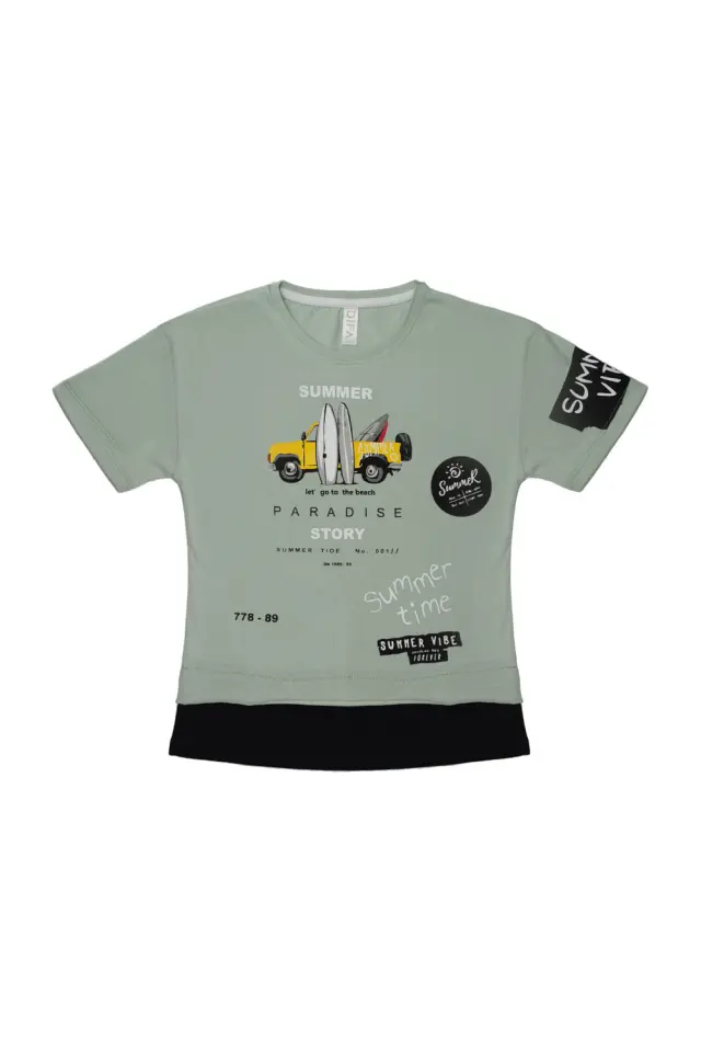 T-Shirt Kid Summer Story Φιστικί