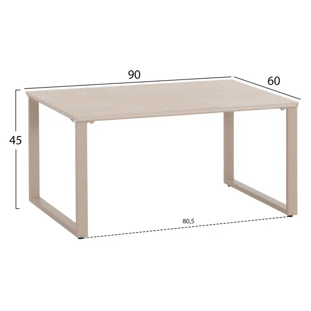 ΤΡΑΠΕΖΙ ΣΑΛΟΝΙΟΥ 2ΤΜΧ FB918365.02 ΜΠΕΖ ΠΟΔΙΑ--SINTERED STONE ΣΕ ΤΡΑΒΕΡΤΙΝΑ 120x70x45Υεκ 2