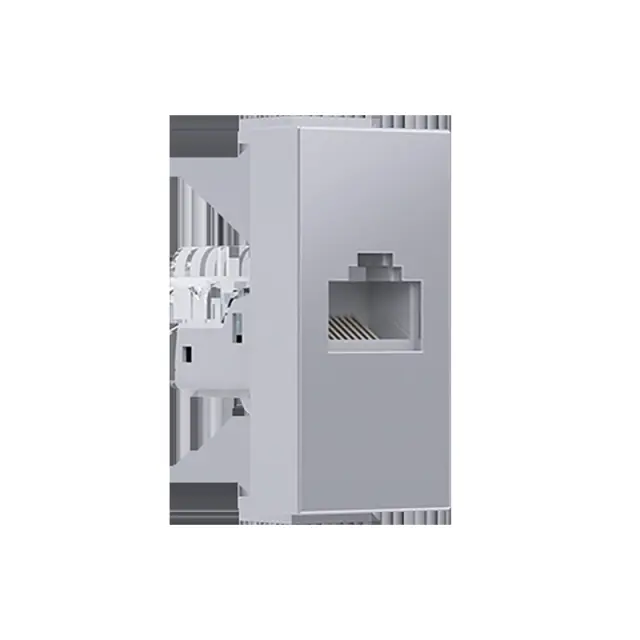 MODYS ΠΡΙΖΑ ΔΙΚΤΥΟΥ ΑΣΗΜΙ RJ45 CAT.5E IP20 ΧΩΡΙΣ ΘΩΡΑΚΙΣΗ / 10101312441