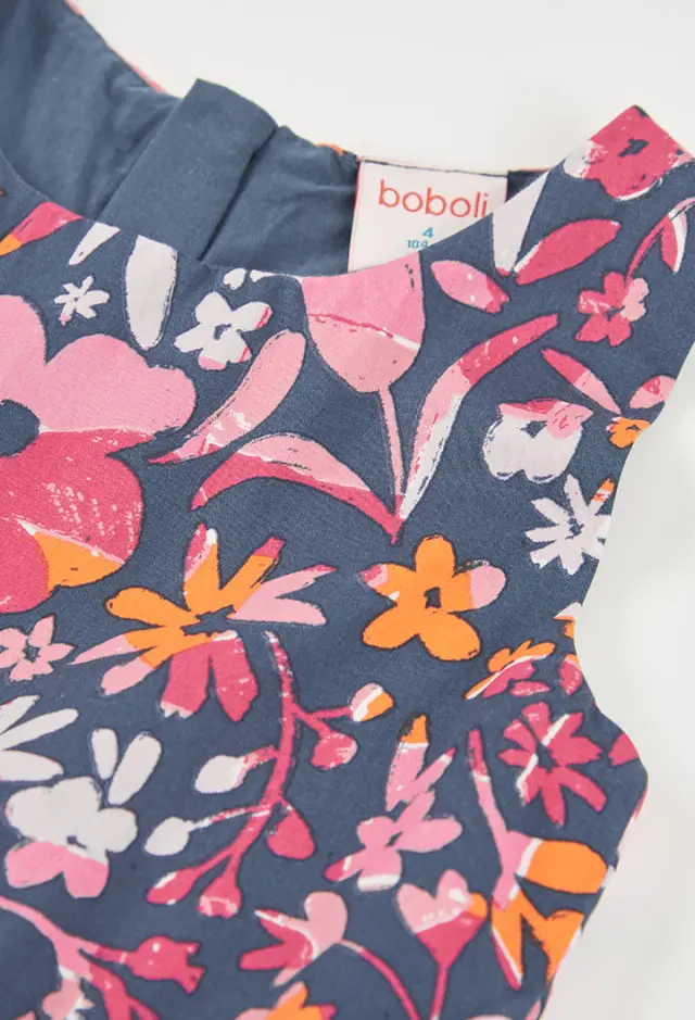 Boboli Satin φόρεμα floral για κορίτσι 323031-9807 3