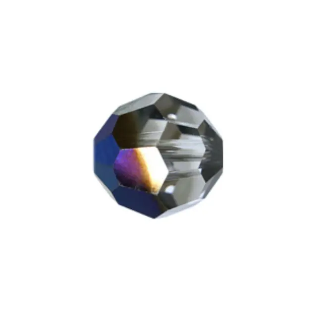 Swarovski 5000 Faceted Round Crystal Metallic Blue 2X 6mm - 10τεμ