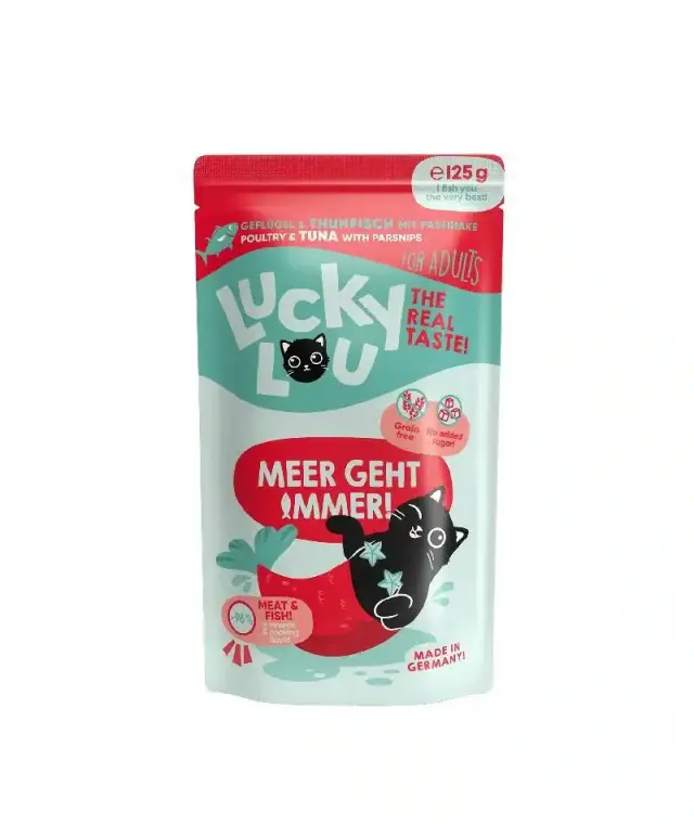 Lucky Lou LifeStage Adult Πουλερικά & Τόνος (με Παστινάκι) 125gr
