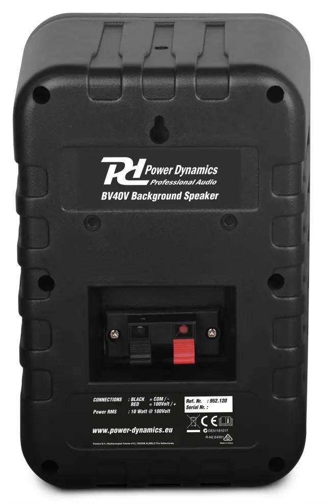POWER DYNAMICS BV40V-BLK ΗΧΕΙΑ ΕΓΚΑΤΑΣΤΑΣΕΩΝ 3