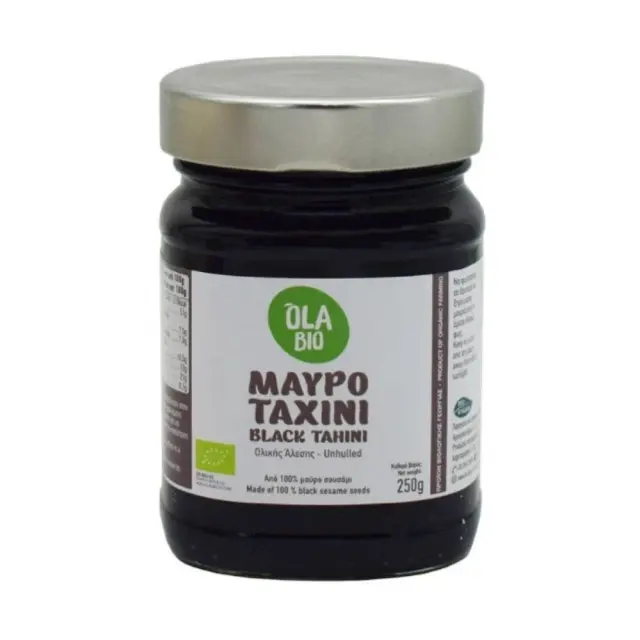 Βιολογικό Μαύρο Ταχίνι Ολικής Άλεσης 250gr - Ola Bio