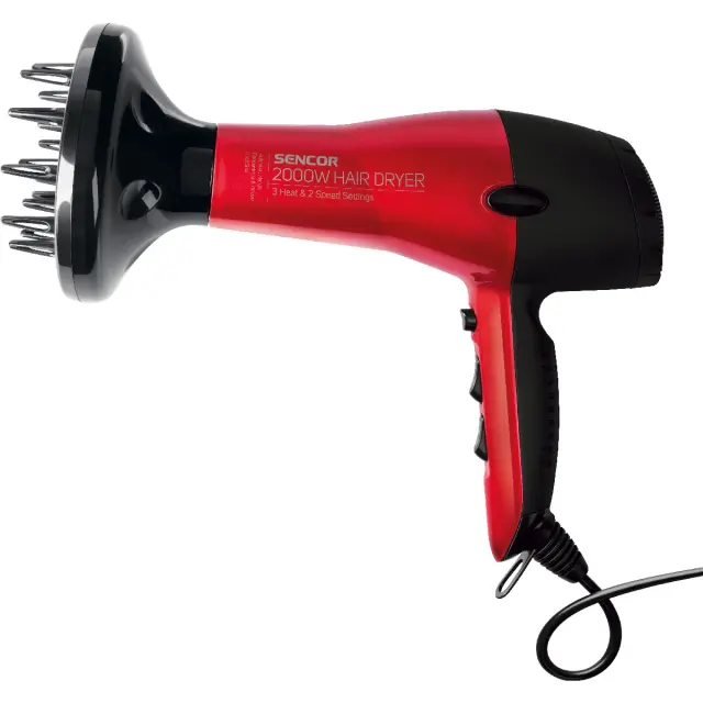 Σεσουάρ Μαλλιών 2000W Sencor SHD 6701RD Κόκκινο 3