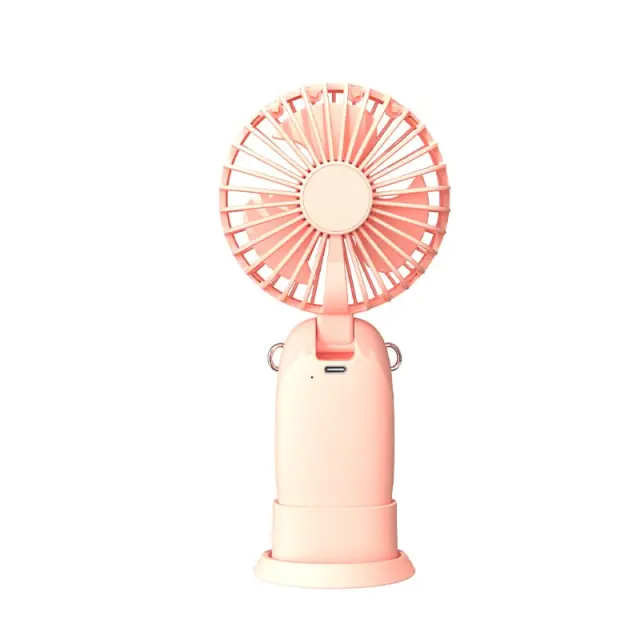 COOL POINT "CINDY" MINI ΑΝΕΜΙΣΤΗΡΑΣ ΧΕΙΡΟΣ 5W ΕΠΑΝΑΦΟΡΤΙΖΟΜΕΝΟΣ - ΡΟΖ 2