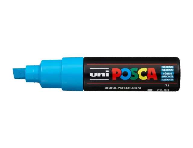 Μαρκαδόρος Σχεδίου Uni Posca PC-8K με πάχος μύτης 8.0mm - Turquoise PC-8K(E) - TYPKOYAZ