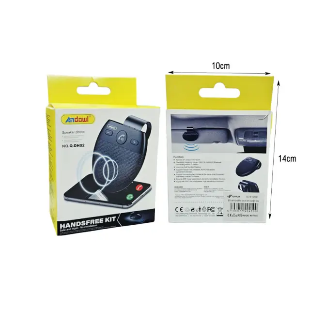 Andowl Σύστημα Ανοιχτής Ακρόασης Bluetooth Αυτοκινήτου Q-DH02 - Car Bluetooth Handsfree Kit 0751060 2