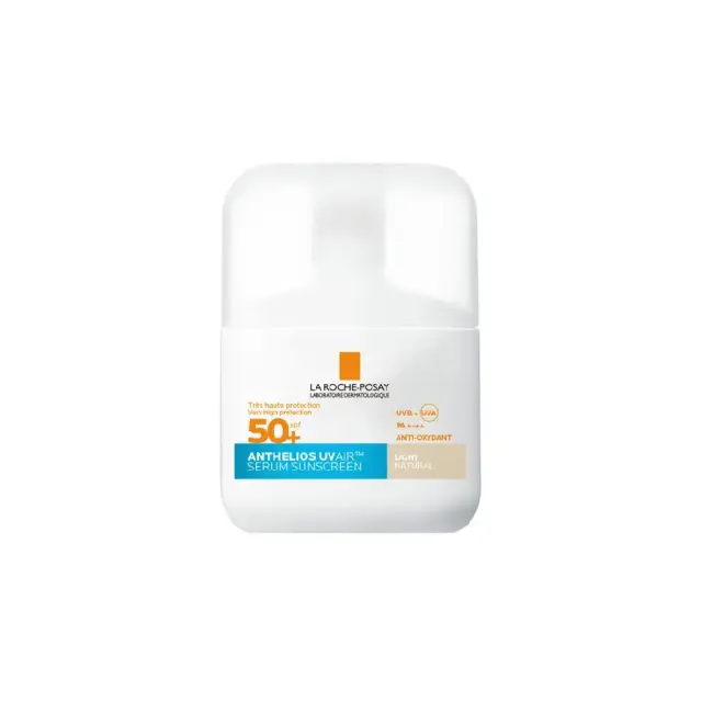 La Roche-Posay Anthelios UV AIR SPF 50+ Aντηλιακό Προσώπου Με Αέρινη Υφή Για 16ωρη Αντιοξειδωτική Προστασία Με χρώμα Light απόχρωση 50ml