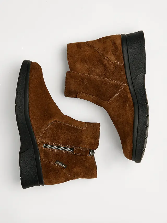 Mephisto Μποτάκια Γυναικείο δέρμα suede Καφέ MEP/DOUCIA BROWN 3