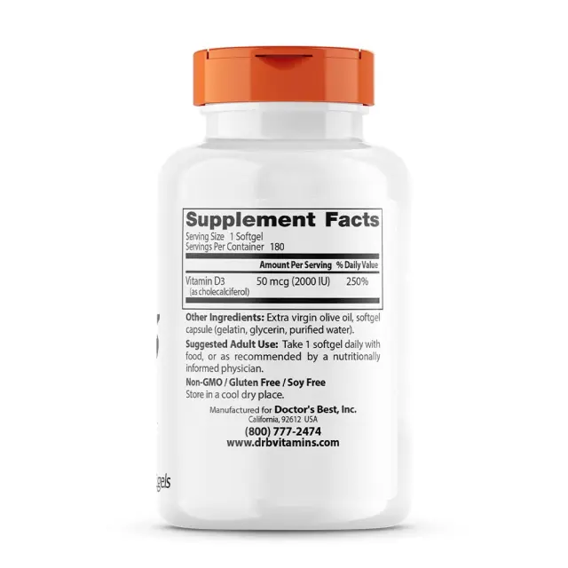 Doctor's Best Vitamin D3 2000 IU 2