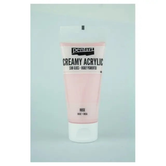 Χρώμα ακρυλικό Creamy Semi-Gloss 60ml Pentart - Ρόζ