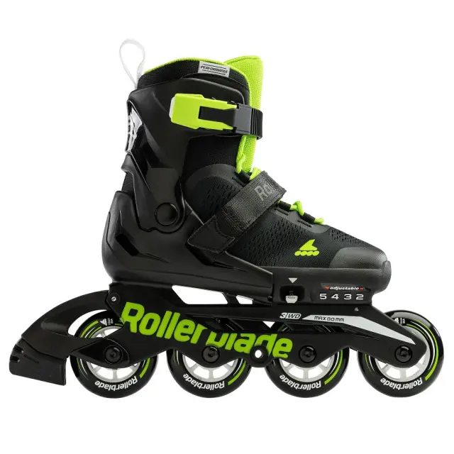 ROLLERBLADE Microblade Inline Skates Black/Green Πράσινο-Μαύρο - 28-32 2