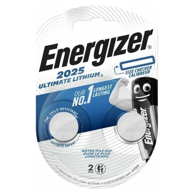 Energizer Ultimate Lithium Μπαταρίες Ρολογιών CR2025 3V 2τμχ (27108209) (ENE27108209) ENEGIZER