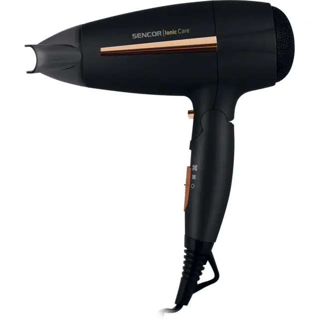 Σεσουάρ Μαλλιών Sencor SHD 7100BK 2000W 3 Επίπεδα Θερμοκρασίας 2 Ταχυτήτων και Λειτουργία Ιονιστή Μαύρο