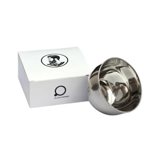 Stainless Steel Shaving Bowl Medium - Height 4,3 cm - Μπολ ξυρίσματος από ανοξείδωτο ατσάλι (χωρίς βάση)