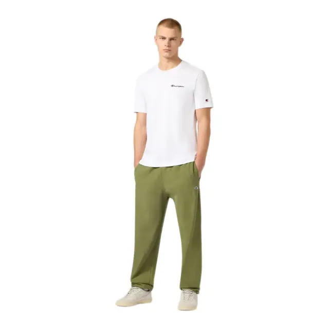 Champion Men's Standard Fit Chest Logo Shortsleeve T-Shirt Άσπρο 221798-WW001 (Champion) - XLarge 3