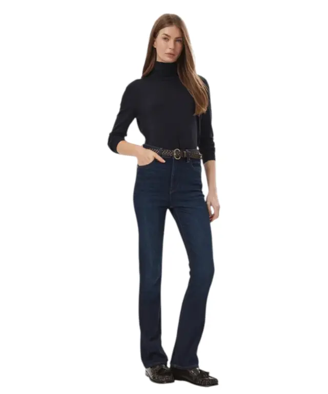 Calvin Klein - Γυναικείο Παντελόνι Τζιν Skinny Fit Boot LV047H763G-45O Μπλε Σκούρο 3