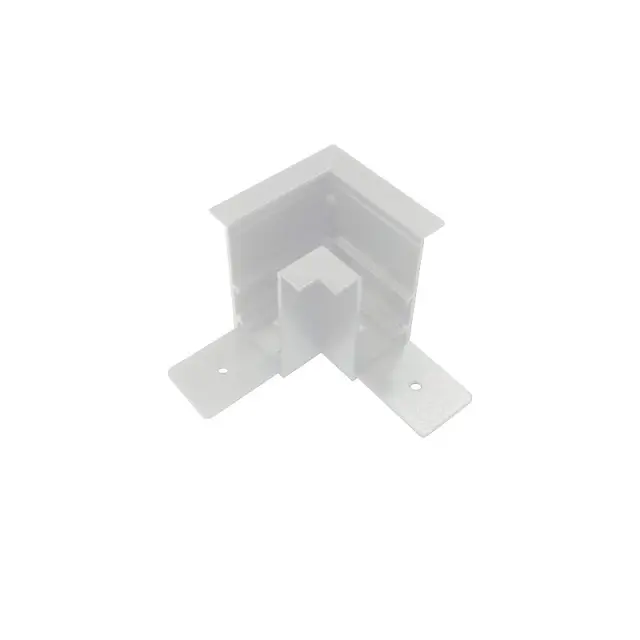 Aca Light ΓΩΝΙΑ 90° ΓΙΑ ΜΑΓΝΗΤΙΚΗ ΡΑΓΑ ΧΩΝΕΥΤΗ ΛΕΥΚΗ