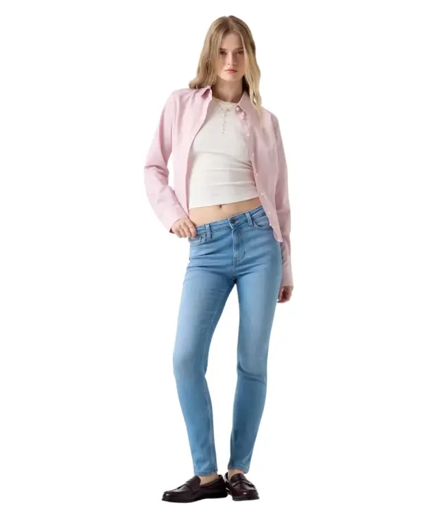 Guess - Γυναικείο Παντελόνι Τζιν G05 Skinny Jeans Soft Touch W5YA92D7043-IGHD Μπλε Ανοιχτό