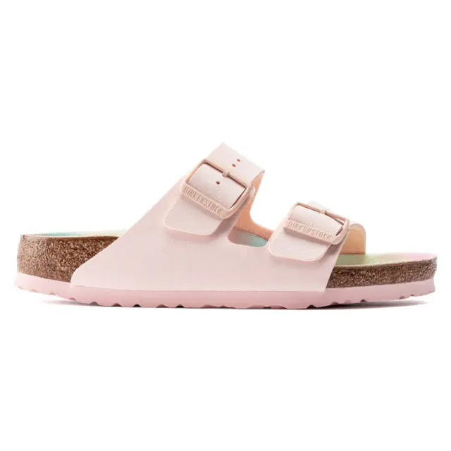 Birkenstock Πέδιλα Γυναικείο Birko-Flor Birkibuc(Ανθεκτικό Υλικό Της Birkenstock-Επιτρέπει Την Επαφή Με Το Νερό) Ροζ BIR/ARIZONA VEGAN 1022536 L/ROSE - 38
