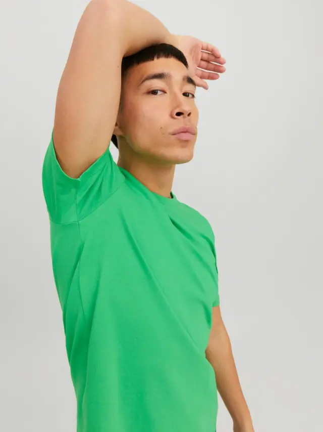 JJEORGANIC BASIC TEE SS O-NECK NOOS Island Green 3